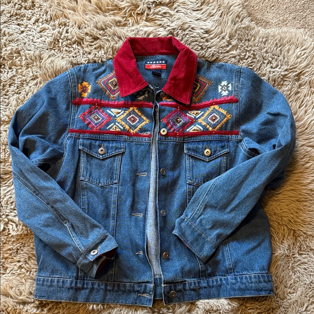 Vintage! Denim Jacket with embroidery